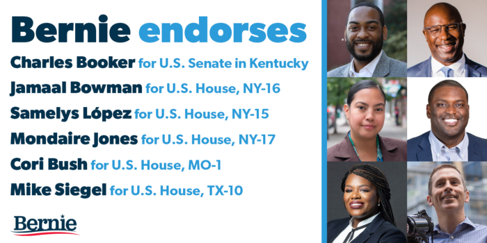 Please split a contribution between these six congressional candidates and our campaign. Together we must elect a Congress that stands with working people, not wealthy campaign contributors.